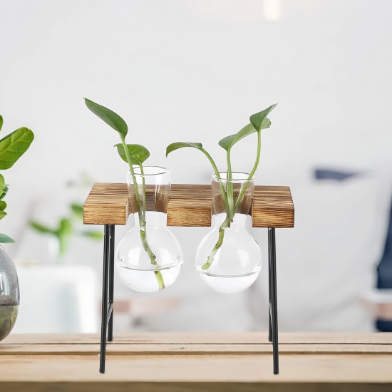 Wooden Frame Vase